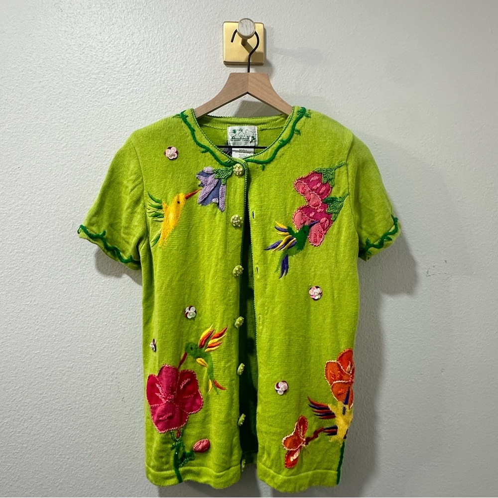 The‎ Quacker Factory Shortsleeve Cardigan Vintage
